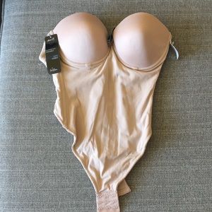 Strapless Low-Back Slimming Bodysuit Shapewear